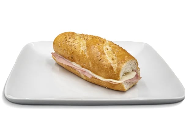 Baguette de jamón y queso