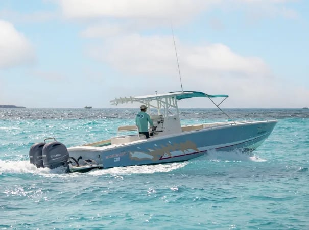 Navegación de Cancún al sitio del tiburón ballena.